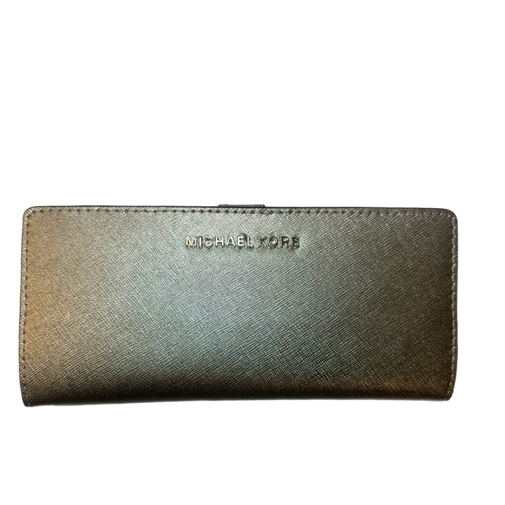NEW Michael Kors Metallic Gold Bifold Wallet